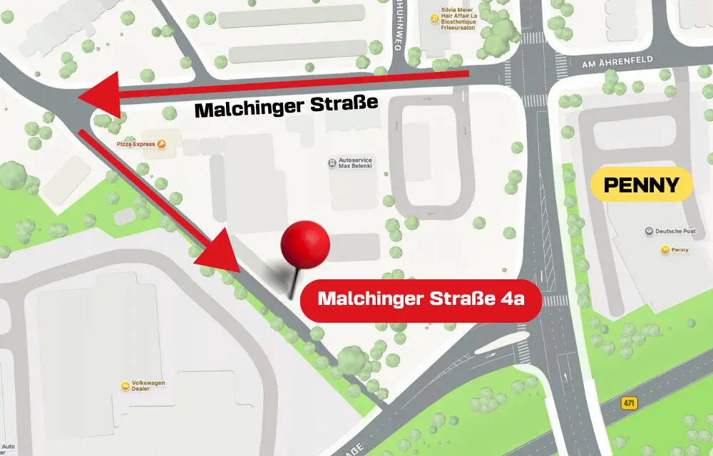 Unser Standort: Malchinger Straße 4a Fürstenfeldbruck